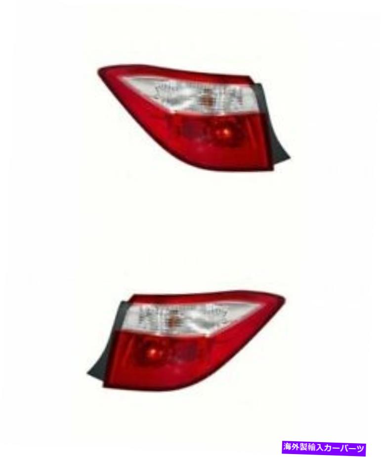 USテールライト TAILライトTO2805118 TO2804118 14-16トヨタカローラLH + RHアウターオンボディカーパ Tail Light For TO2805118 TO2804118 14-16 Toyota Corolla LH+RH Outer On Body CAPA【並行輸入品】