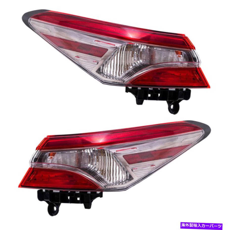 USテールライト ペアテールライト18-19トヨタカムリーSEハイブリッドSEクォーターマウント Pair Tail Lights Smoked Lens for 18-19 Toyota Camry SE Hybrid SE Quarter Mounted【並行輸入品】 48,548円