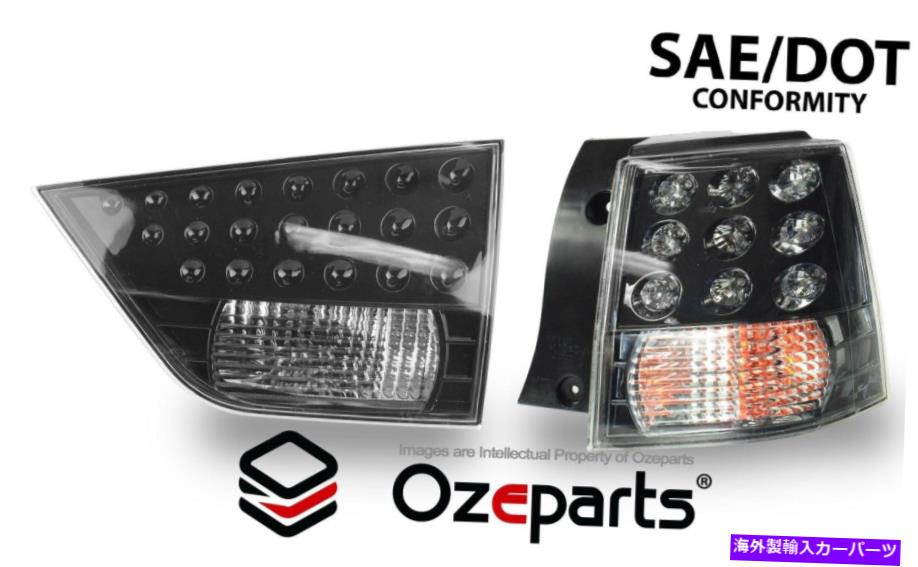 USテールライト 三菱アウトランダーZG ZH 06~12 RH右2 PCSインナー+アウターテールライトランプ Mitsubishi Outlander ZG ZH 06~12 RH Right 2 pcs Inner + Outer Tail Light Lamp【並行輸入品】