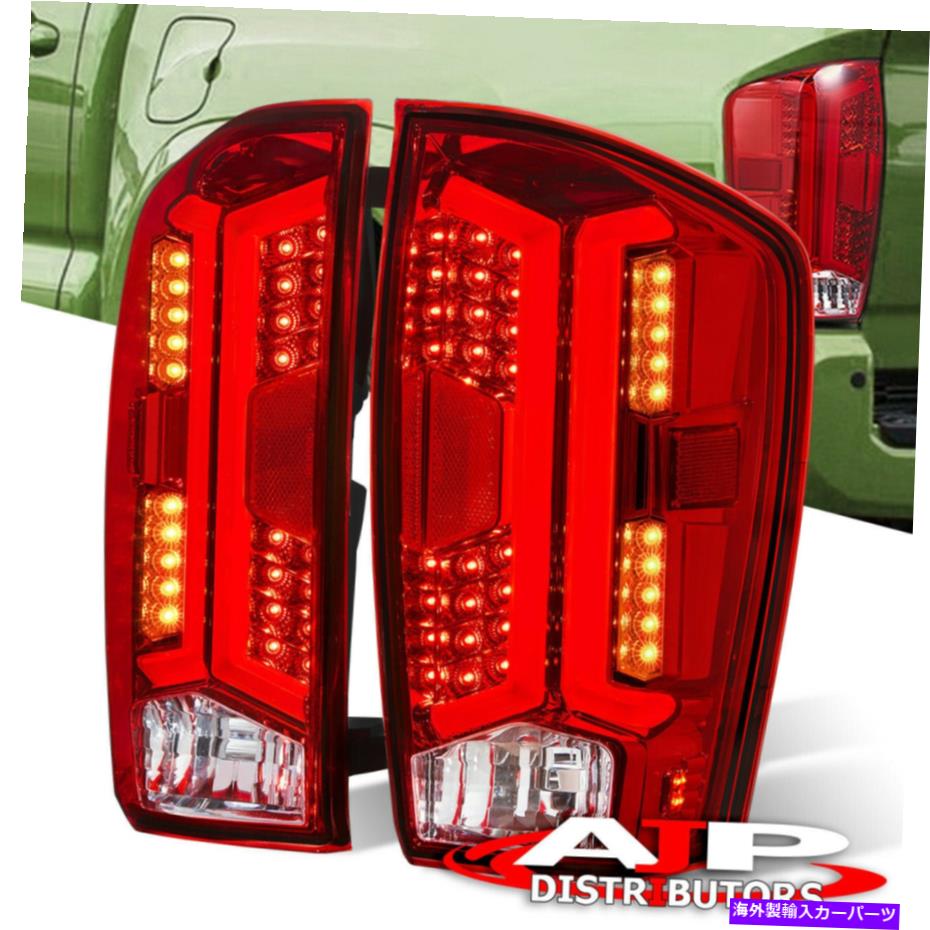 USテールライト 2016-2021トヨタタコマのための赤いレンズLEDブレーキストップテールライトランプアセンブリ Red Lens LED Brake Stop Tail Lights Lamp Assembly For 2016-2021 Toyota Tacoma【並行輸入品】