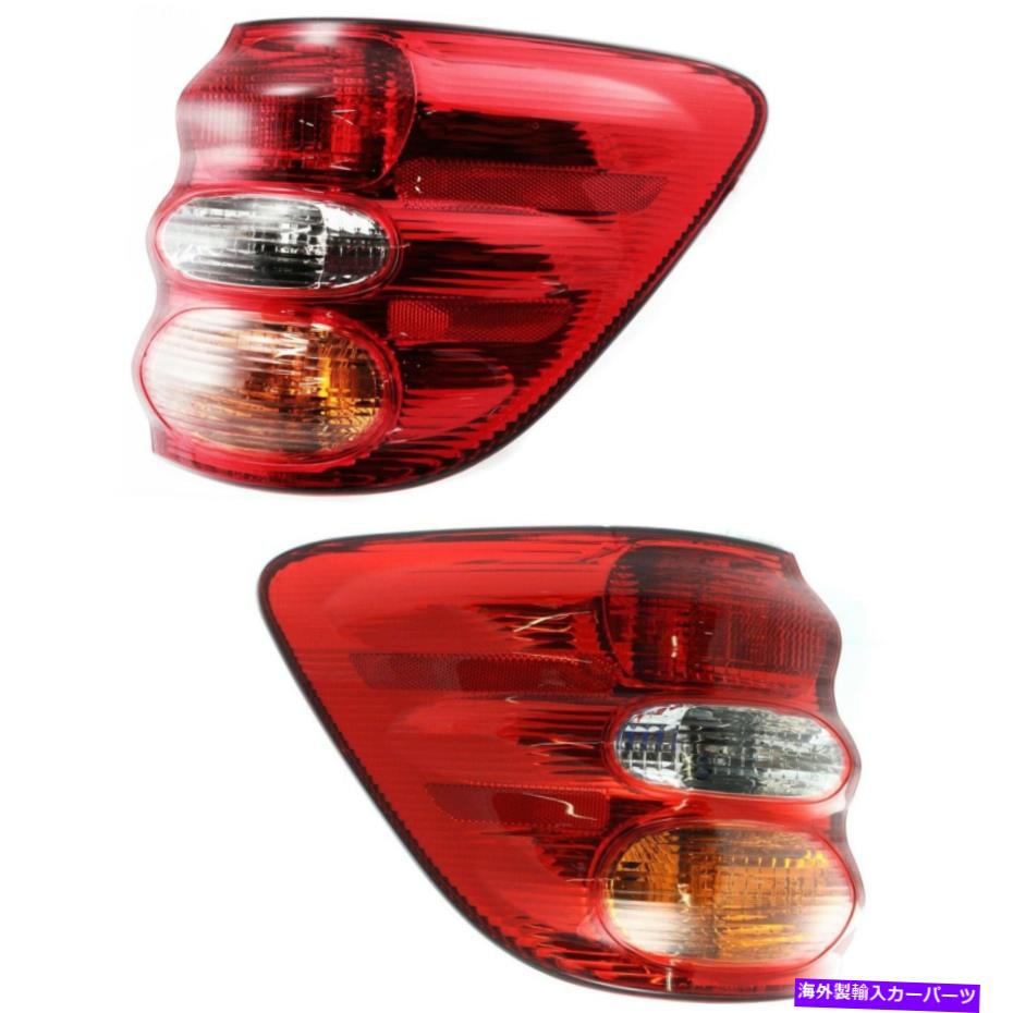 USテールライト 2つの外側のテールライトアセンブリの運転手と助手席側セットセコイアフィット Driver And Passenger Side Set Of 2 Outer Tail Light Assembly Fits Sequoia【並行輸入品】