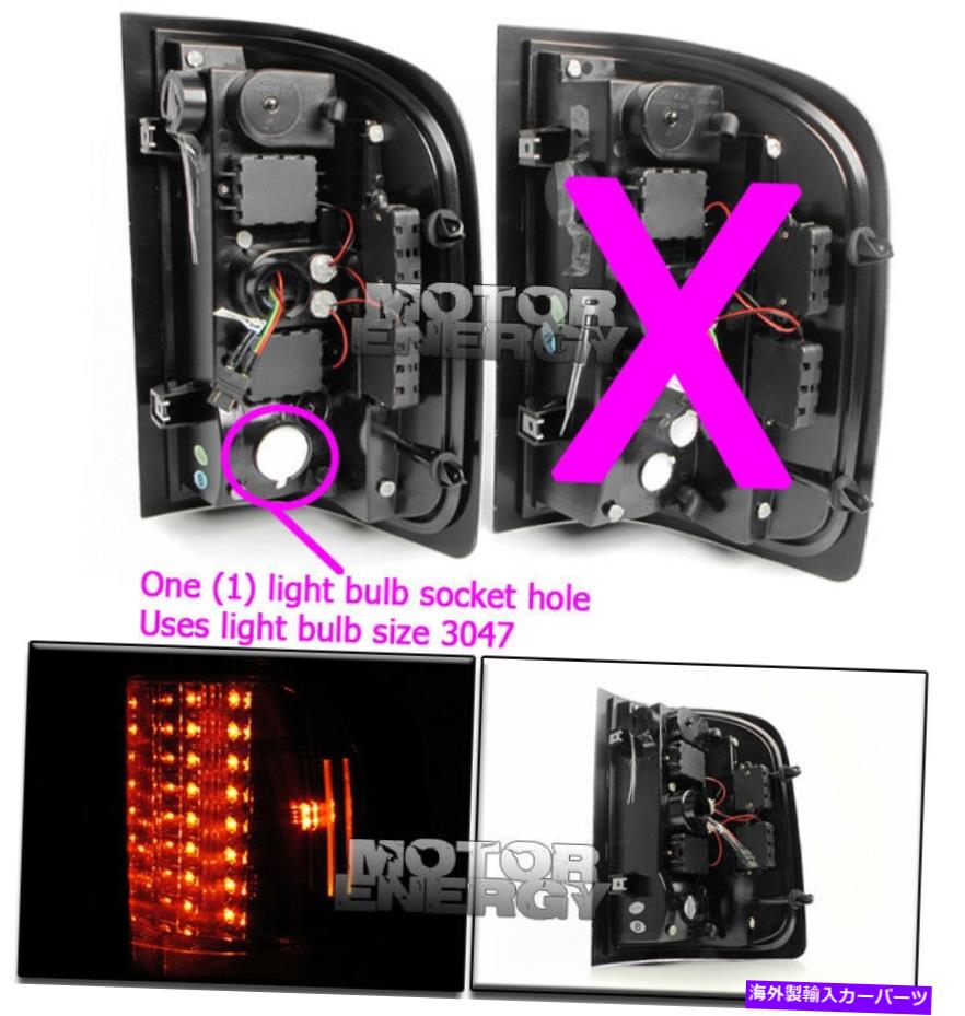 USテールライト 07-11 Chevy SilveradoピックアップトラックLEDテールブレーキライト赤/煙LS LT LTZ WT 07-11 CHEVY SILVERADO PICKUP TRUCK LED TAIL BRAKE LIGHTS RED/SMOKE LS LT LTZ WT【並行輸入品】