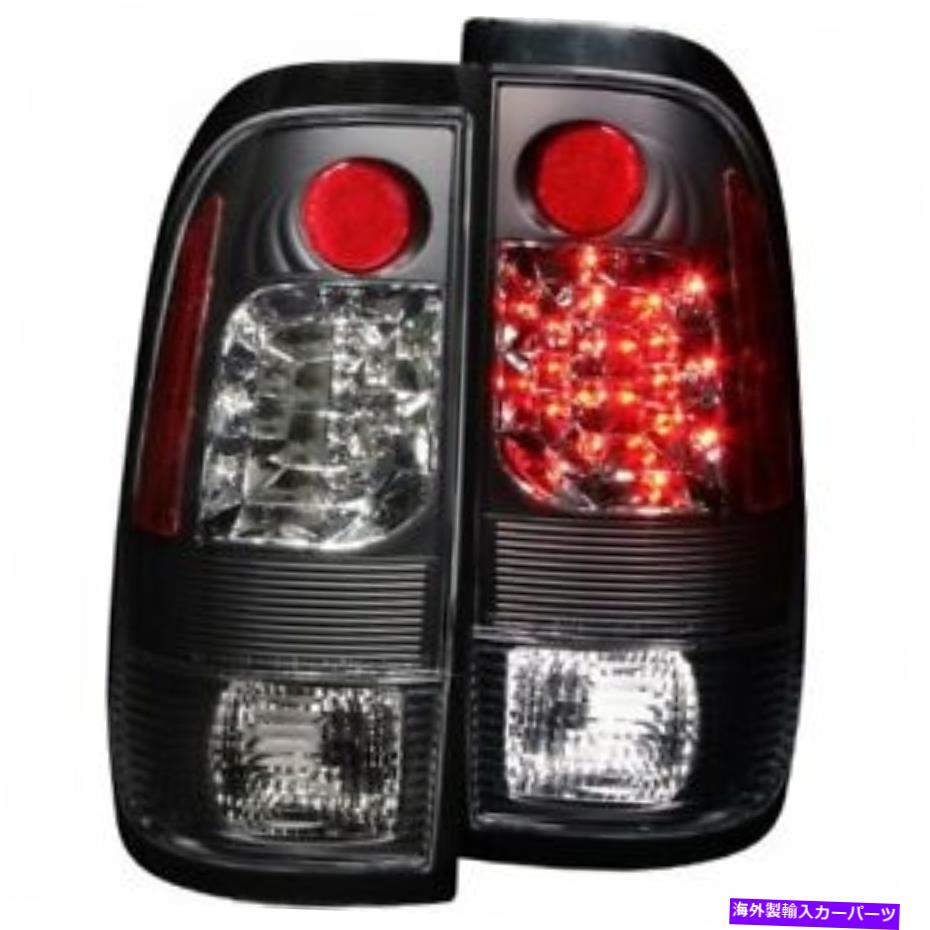 USテールライト Anzo USA 311027フォードヘリテージブラックLEDテールライトアセンブリ - （ペアで販売） Anzo USA 311027 Ford Heritage Black LED Tail Light Assembly - (Sold in Pairs)【並行輸入品】