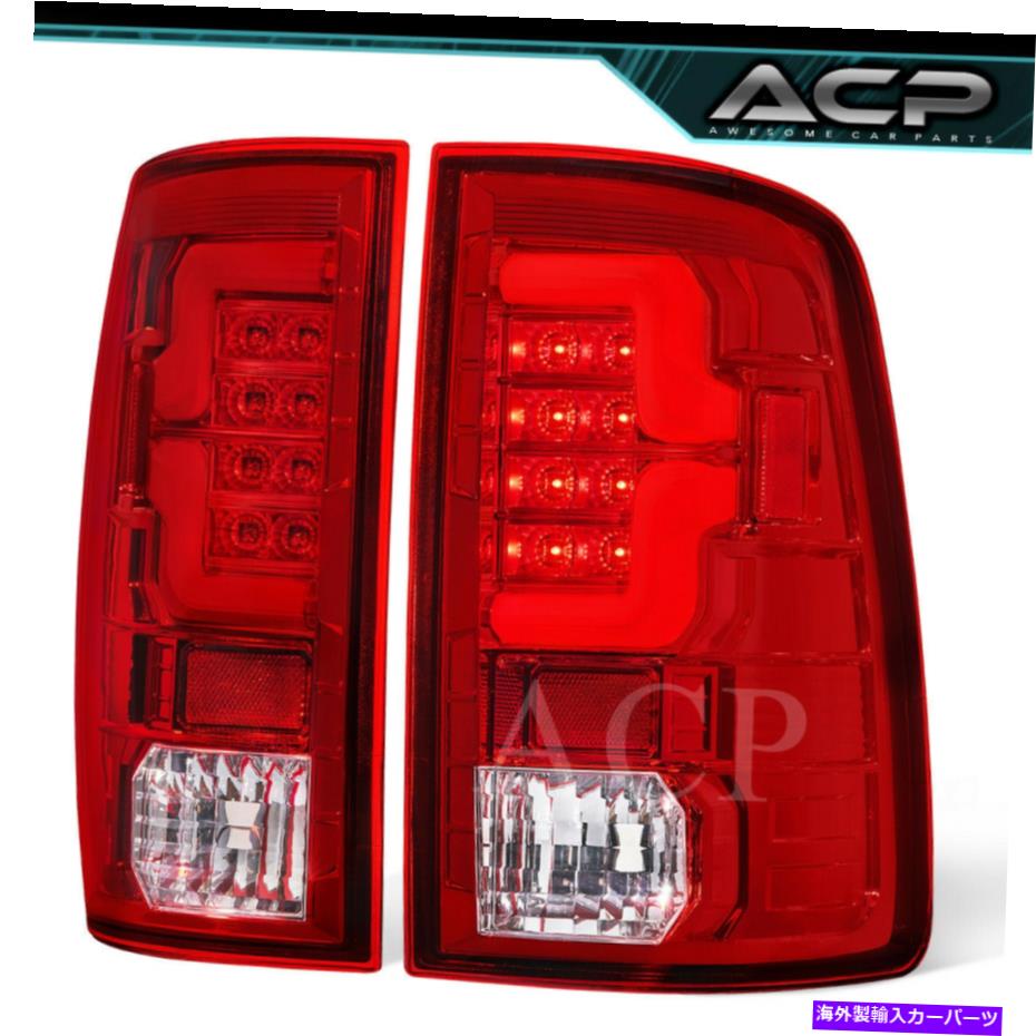 USテールライト 赤クリアレンズクロムハウジングチューブLEDテールライト2009-2018 RAM 1500 2500 3500 Red Clear Lens Chrome Housing Tube LED Tail Lights 2009-2018 Ram 1500 2500 3500【並行輸入品】