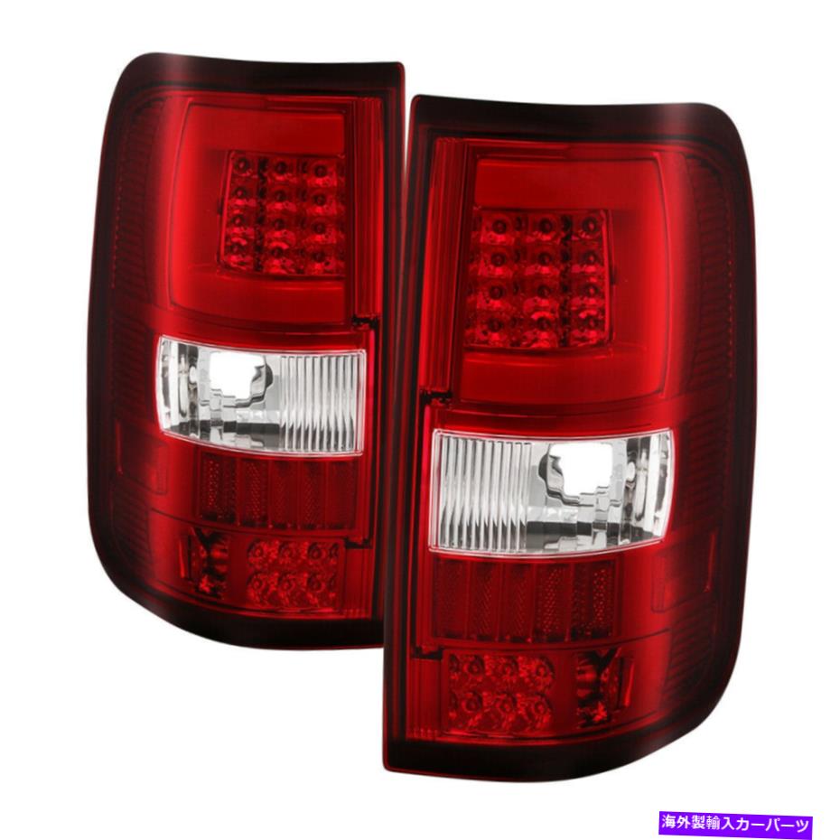 USテールライト フォード04-08 F150赤いクリアLEDチューブスタイルリアテールブレーキライトランプセット Ford 04-08 F150 Red Clear LED Tube Style Rear Tail Brake Lights Lamps Set【並行輸入品】｜Us Custom Parts Shop USDM