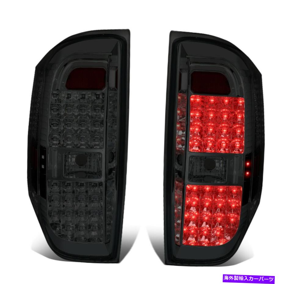 USテールライト （フルLED）喫煙レンズテールライトバーケ逆ランプ14-18トヨタツンドラ (FULL LED) Smoked Lens Tail Light Barke Reverse Lamps for 14-18 Toyota Tundra【並行輸入品】