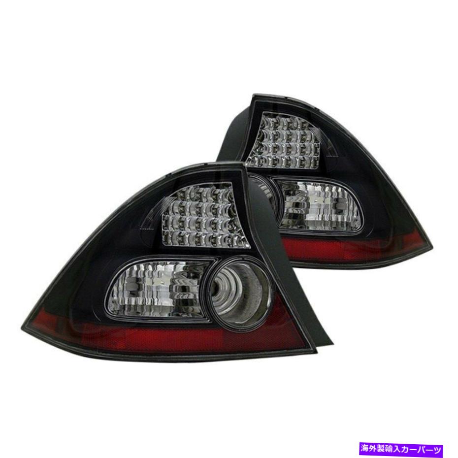 USテールライト ホンダシビック2004-2005 CGブラック/レッドLEDテールライト用 For Honda Civic 2004-2005 CG Black/Red LED Tail Lights【並行輸入品】