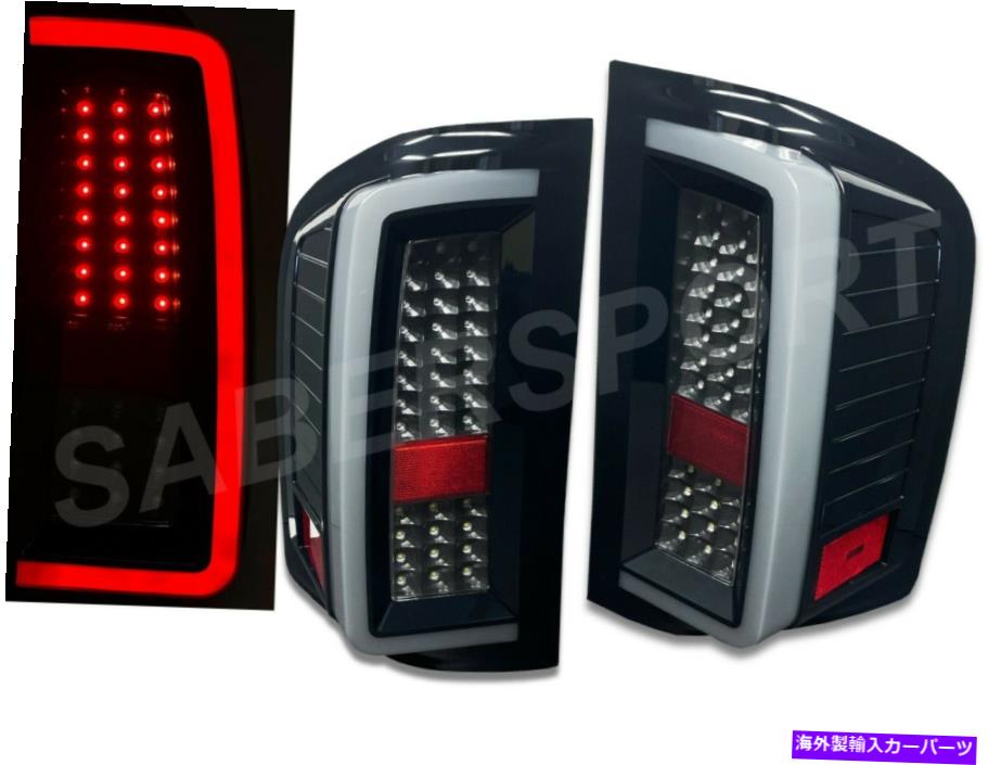 USテールライト 2007-2013 Silverado 1500 2500HD 3500HDのためのペアブラックCバーフルLEDテールライト Pair Black C-Bar Full LED Taillights for 2007-2013 Silverado 1500 2500HD 3500HD【並行輸入品】｜Us Custom Parts Shop USDM