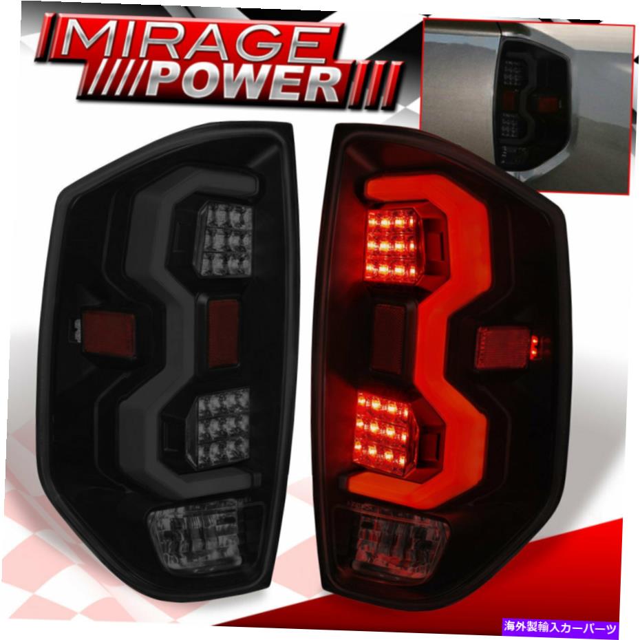 USテールライト テールライトブラックハウジングスモークレンズホワイトチューブLEDブレーキライト14-21ツンドラ Tail Lights Black Housing Smoke Lens White Tube LED Brake Light For 14-21 Tundra【並行輸入品】｜Us Custom Parts Shop USDM