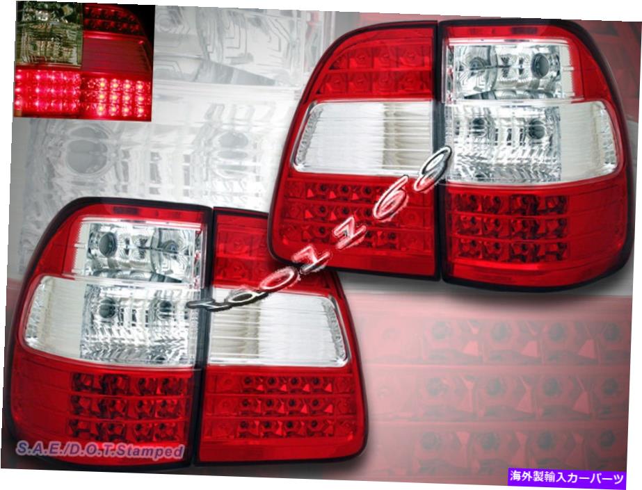 USテールライト 98-05トヨタ土地クルーザーFJ100赤/クリアL.E.D.TAIL LIGNE LIGNE TRUNK 4枚 98-05 TOYOTA LAND CRUISER FJ100 RED/CLEAR L.E.D.TAIL LIGHTS TRUNK 4 PIECES【並行輸入品】 50,282円