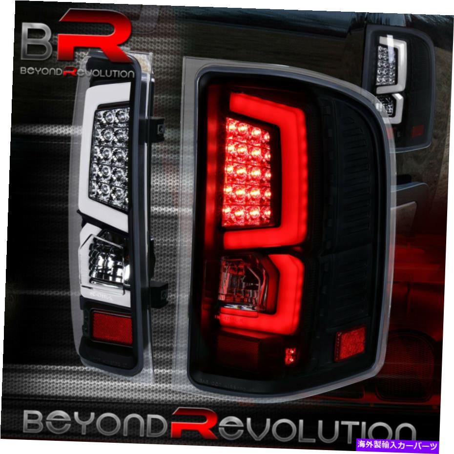 USテールライト 07-13 Chevy Silveradoトラック1500 LEDブレーキストップテールライトランプユニットセットブラック 07-13 Chevy Silverado Truck 1500 LED Brake Stop Tail Lights Lamps Unit Set Black【並行輸入品】