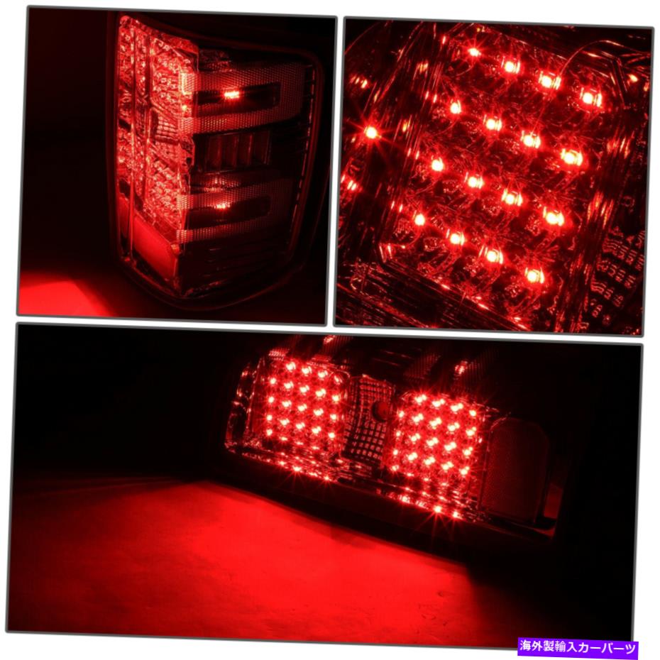 USテールライト 14-17 Silverado SierraフルLEDクロームスモークテールブレーキライト交換 For 14-17 Silverado Sierra Full LED Chrome Smoked Tail Brake Lights Replacement【並行輸入品】