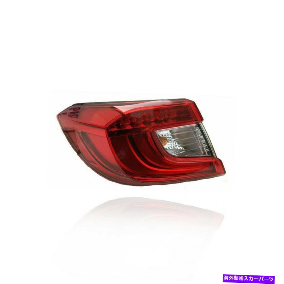 USテールライト 18-19 Honda Accord-Sedan外側のドライバーCAPA 33550TVAA01 Tail Light DEPO For 18-19 Honda Accord-Sedan Outer Left Driver CAPA 33550TVAA01【並行輸入品】