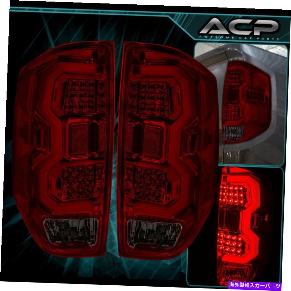 USテールライト 2014-2021 Tundra Bar Tube Ledブレーキライトテールランプクロームスモークレンズ For 2014-2021 Tundra Bar Tube LED Brake Lights Tail Lamps Chrome Smoked Red Lens【並行輸入品】 50,282円