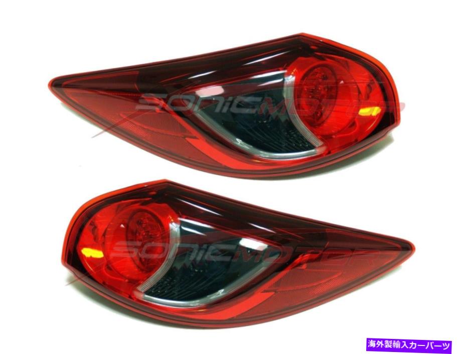 USテールライト 2013-2016 Mazda CX-5外側テールライトランプドライバー＆旅客サイドLH + RH For 2013-2016 Mazda CX-5 Outer Tail Lights Lamps Driver & Passenger Side LH+RH【並行輸入品】