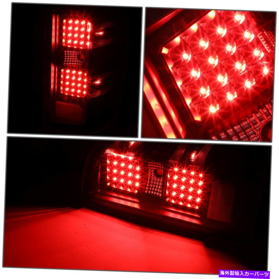 USテールライト 14-17 Silverado SierraフルLEDブラッククリアテールブレーキライト交換 For 14-17 Silverado Sierra Full LED Black Clear Tail Brake Lights Replacement【並行輸入品】