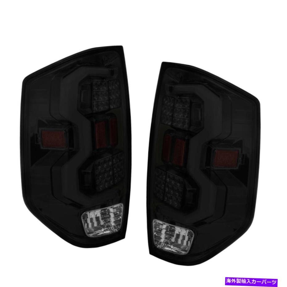 USテールライト フィット14-17トヨタツンドラチューブホワイトストリークLEDテールライトスモークレンズ/クロム Fit 14-17 Toyota Tundra Tube White Streak Led Tail Lights Smoked Lens / Chrome【並行輸入品】