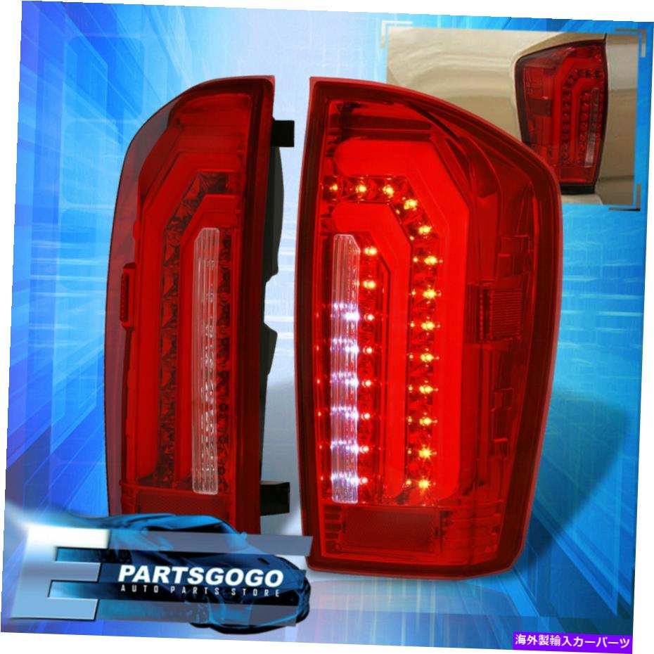 USテールライト 16~21トヨタタコマ赤leen LEDチューブブレーキストップテールライトランプ左+右 For 16-21 Toyota Tacoma Red Len LED Tube Brake Stop Tail Lights Lamps Left+Right【並行輸入品】｜Us Custom Parts Shop USDM