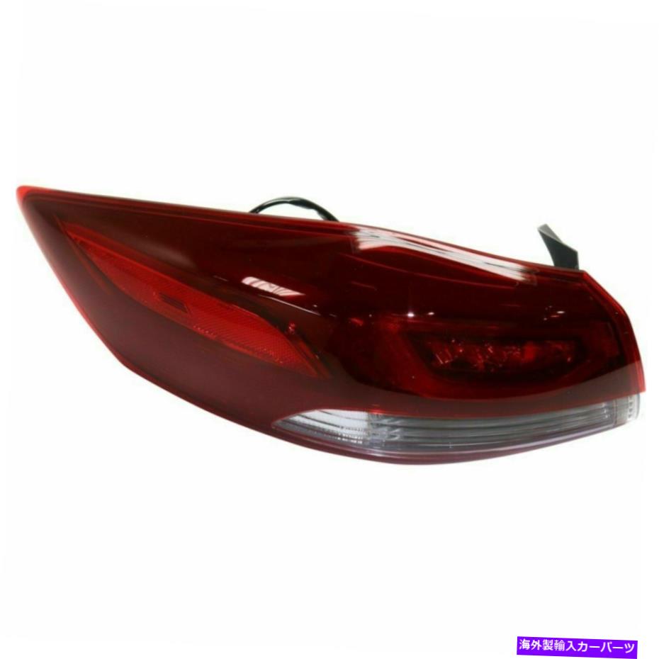 USテールライト Elantra Limited 2017 2018リアテールランプアウターW / LED左のドライバのためのフィット FIT FOR ELANTRA LIMITED 2017 2018 REAR TAIL LAMP OUTER W/LED LEFT DRIVER【並行輸入品】
