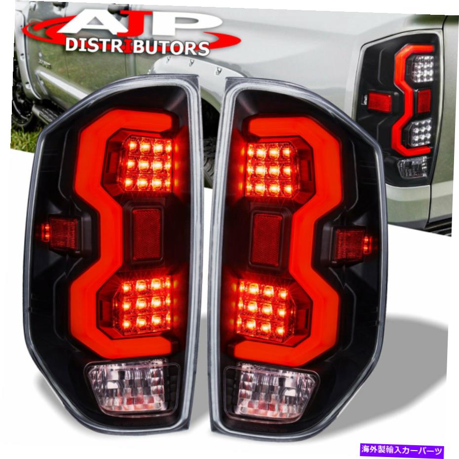 USテールライト ブラックレッドLEDチューブテールライトブレーキランプ2014-2021トヨタツンドラのペア Black Red LED Tube Tail Lights Brake Lamps Set Pair For 2014-2021 Toyota Tundra【並行輸入品】｜Us Custom Parts Shop USDM