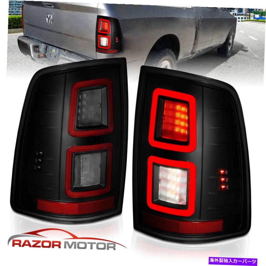 USテールライト Dodge Ram 1500 / 2010-2018 RAM 2500/3500の煙LEDブレーキテールライトの場合は2009-2018 2009-2018 For Dodge Ram 1500/2010-2018 Ram 2500/3500 Smoke LED Brake Tail Lights【並行輸入品】