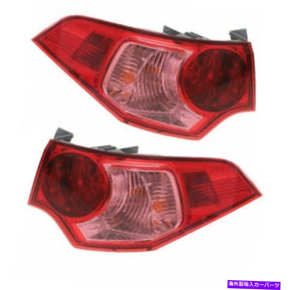 USテールライト フィット11-14 TSXセダン外側Taillight Taillampリアブレーキライトランプセットペア Fits 11-14 TSX Sedan Outer Taillight Taillamp Rear Brake Light Lamp Set Pair【並行輸入品】