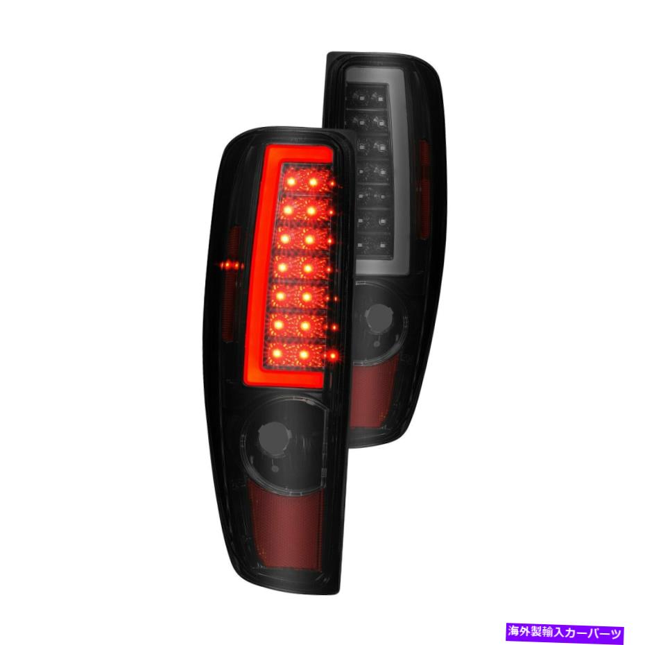 USテールライト Chevy Colorado 04-12 CGブラック/スモークファイバーLEDテールライト For Chevy Colorado 04-12 CG Black/Smoke Fiber Optic LED Tail Lights【並行輸入品】