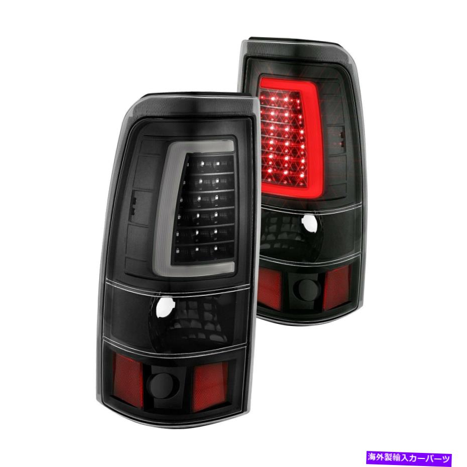 USテールライト Chevy Silverado 1500クラシック07テールライト黒板スタイル光ファイバ For Chevy Silverado 1500 Classic 07 Tail Lights Black Plank Style Fiber Optic【並行輸入品】|Us Custom Parts Shop USDM