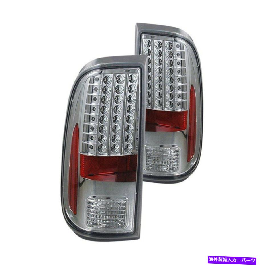 USテールライト FORD F-250スーパーデューティ2008-2015 CG 03-FD08TLEDACクローム/赤LEDテールライト For Ford F-250 Super Duty 2008-2015 CG 03-FD08TLEDAC Chrome/Red LED Tail Lights【並行輸入品】