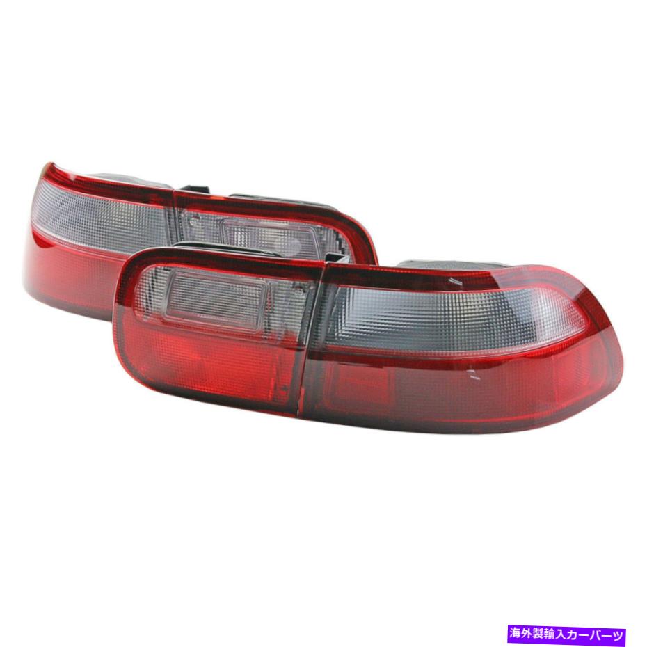 USテールライト 新着！ Civic Sedan Coupe 2DR 4DR 1992-95のための赤＆クリアリアテールライトランプ NEW! Red & Clear Rear Tail Light Lamp For Civic Sedan Coupe 2DR 4DR 1992-95【並行輸入品】