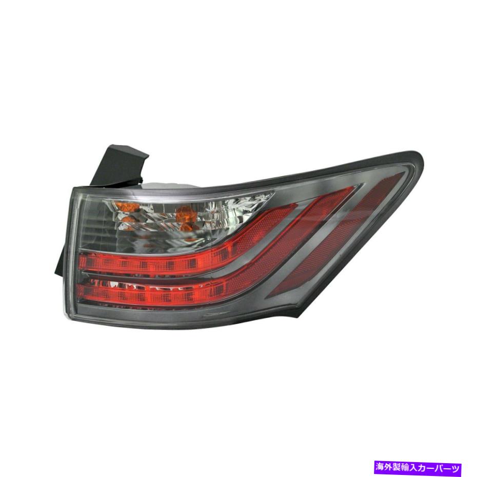 USテールライト LEXUS CT200H 11-14 Pacific Best Passenter Sideの外側の取り替えテールライト For Lexus CT200h 11-14 Pacific Best Passenger Side Outer Replacement Tail Light【並行輸入品】