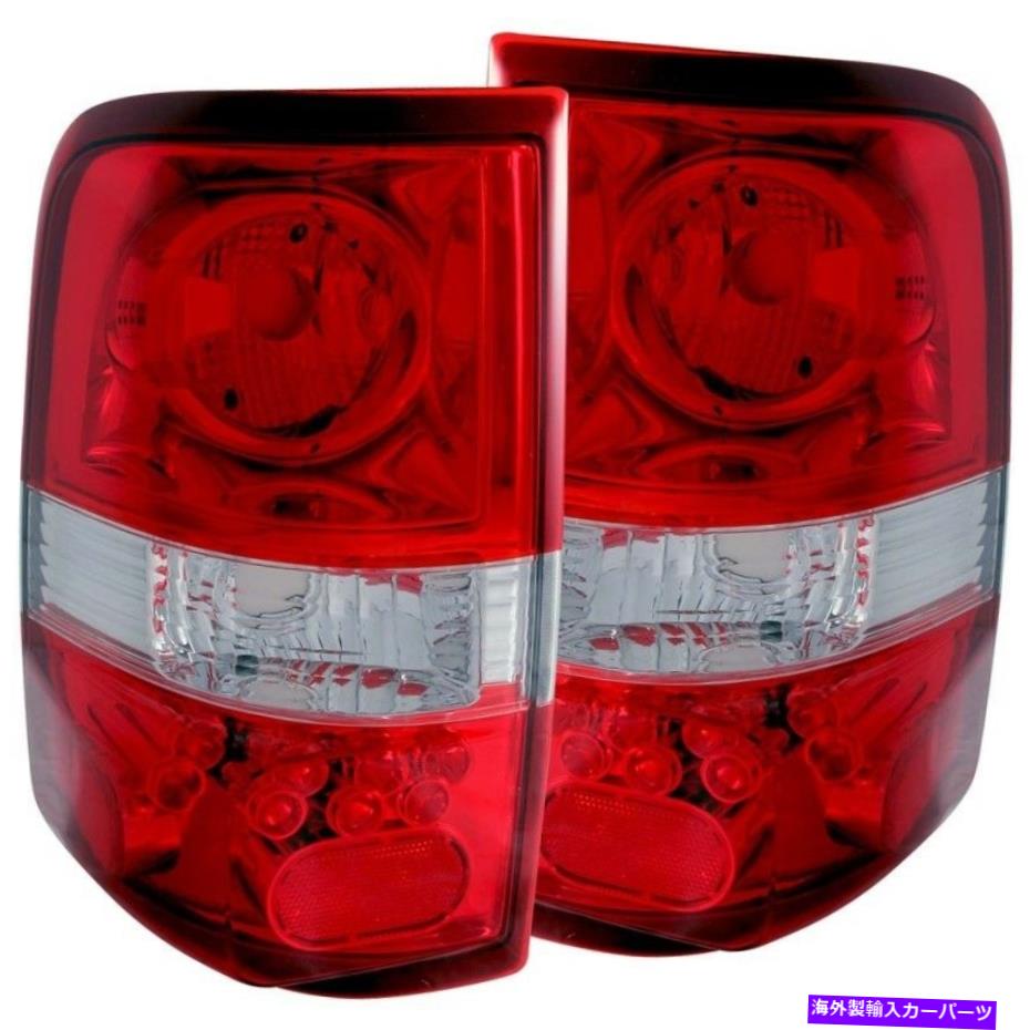 USテールライト 2004年から2008年FORD for F-150 Taillights Red / Clear - LEDスタイル - ANZ211058 ANZO for 2004-2008 Ford for F-150 Taillights Red/Clear - LED Style - anz211058【並行輸入品】