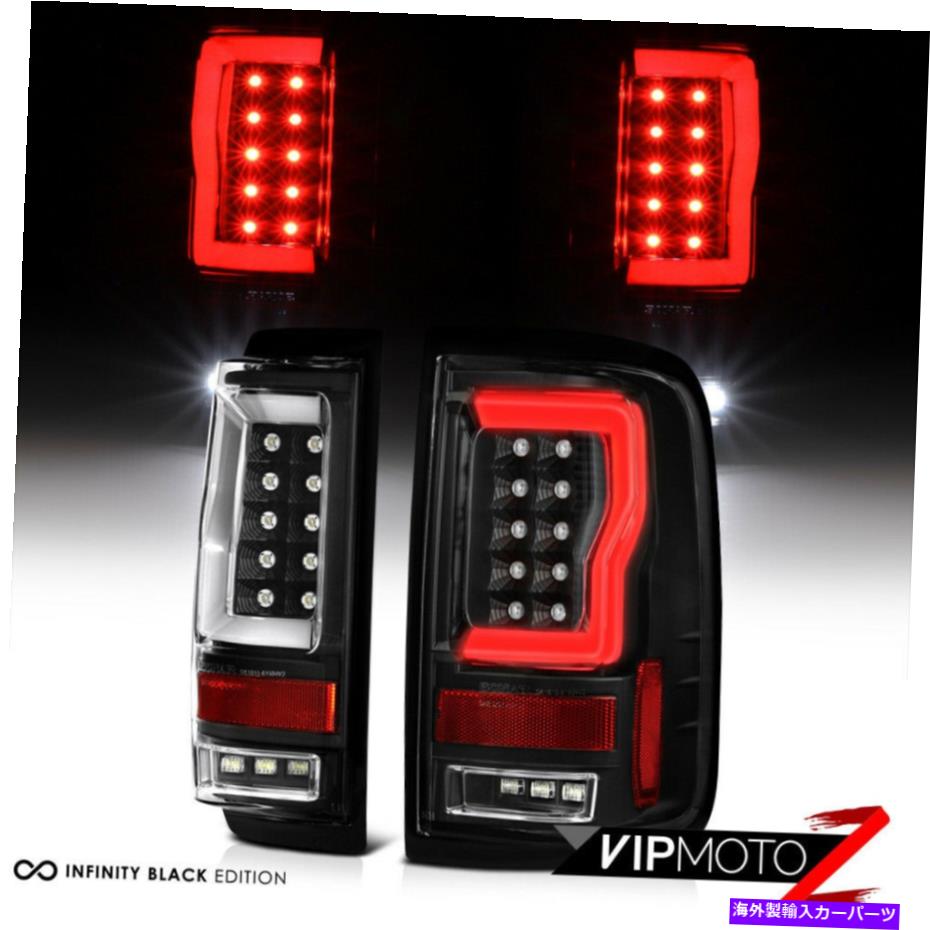 USテールライト 04-08フォードF150 Lobo NeonチューブランニングランプフルLEDシグナルテールライトブラック For 04-08 Ford F150 Lobo Neon Tube Running Lamp FULL LED Signal Tail Light BLACK【並行輸入品】