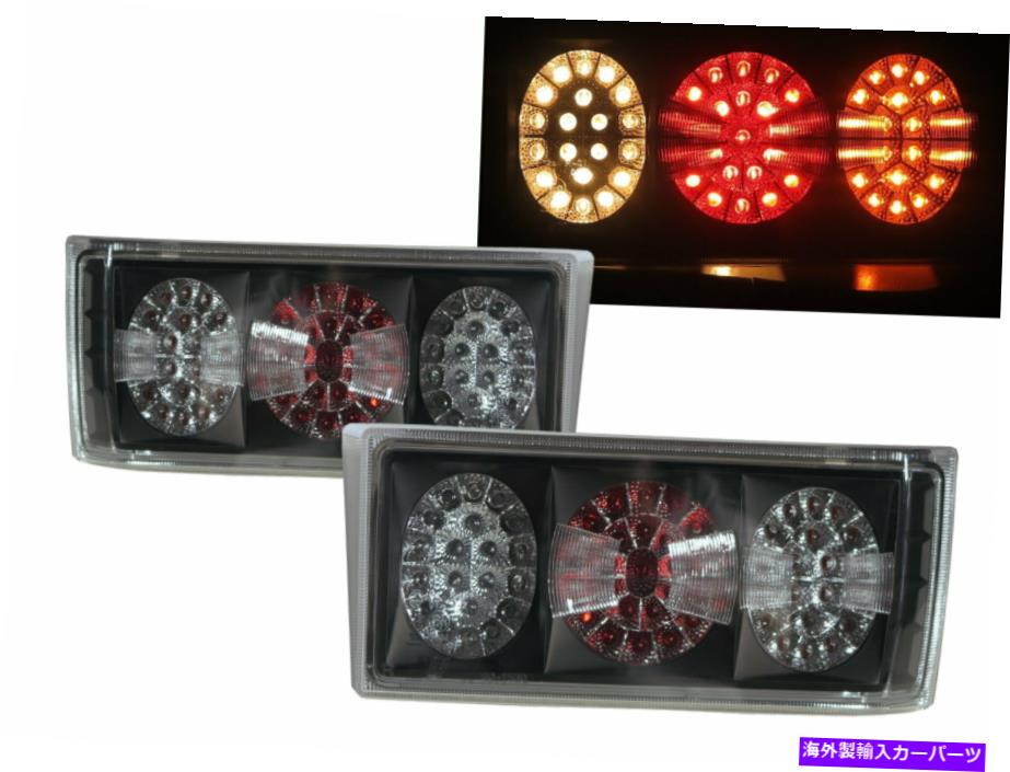USテールライト GOLF1 /ウサギ/カリビアMK1 76-80 LEDLO??OKテールリアライトブラックVWフォルクスワーゲン Golf1/Rabbit/Caribe MK1 76-80 LEDLook Tail Rear Light Black for VW Volkswagen【並行輸入品】
