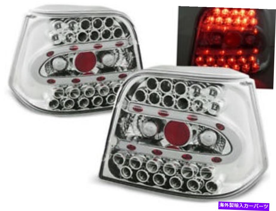 USテールライト LEDリアライトfor VW Golf IV 1997 1997 1997 2003 VR-985クロム LED rear lights for VW Golf IV 1997 1998 1999 2000 2001 2002 2003 VR-985 Chrome【並行輸入品】