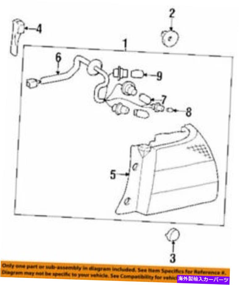 USテールライト トヨタレンズ、リアコンビネーションランプ、LH 8156150070、新しい本物のOEM P 81561-50070 Toyota Lens, rear combination lamp, lh 8156150070, New Genuine OEM P【並行輸入品】