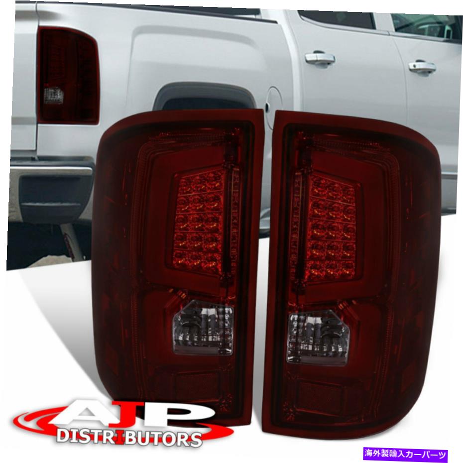 USテールライト 赤い煙のLEN LEDバーチューブテールライトブレーキランプのペアは2014-2018 GMCシエラ Red Smoke Len LED Bar Tube Tail Lights Brake Lamps Pair For 2014-2018 GMC Sierra【並行輸入品】|Us Custom Parts Shop USDM
