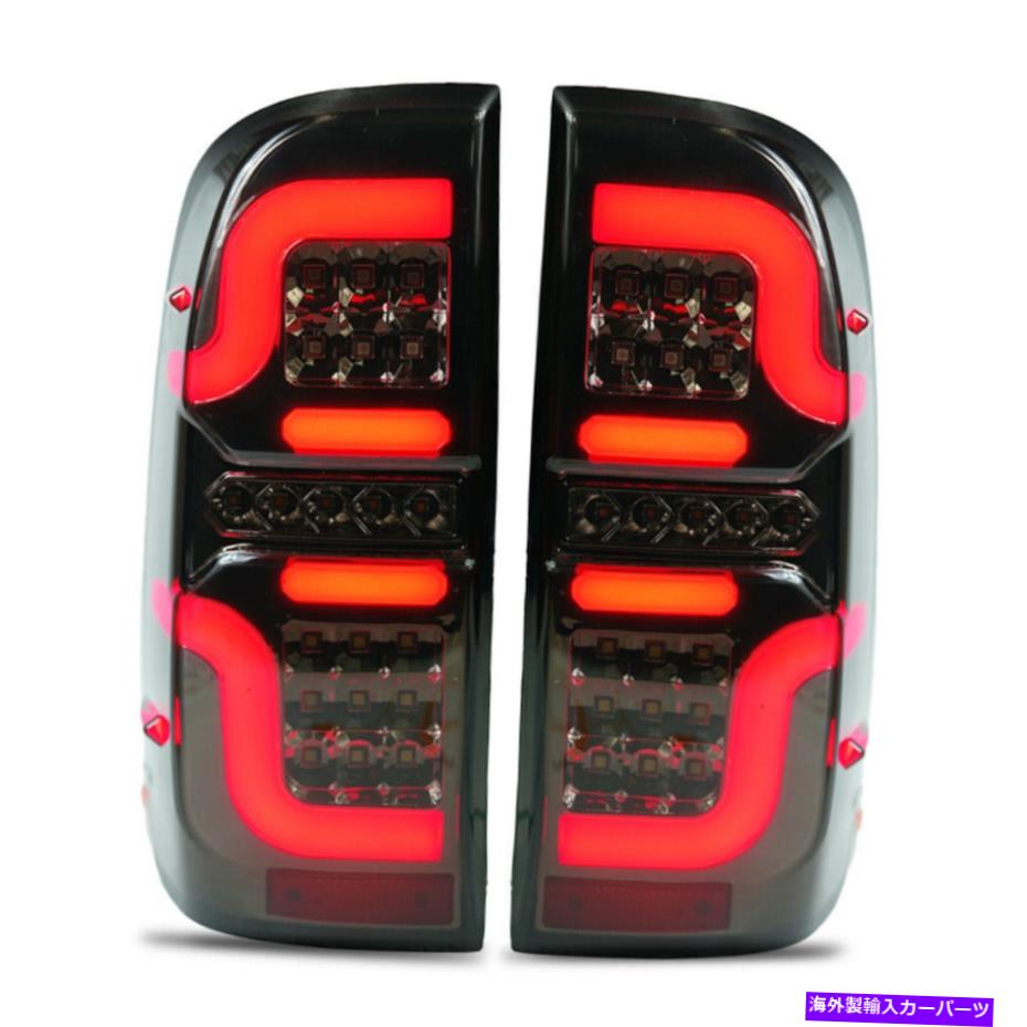 USテールライト Toyota Hilux Vigo SR5 MK6 MK7 Champ 05-2014のためのLED赤黒テールライトランプ LED RED BLACK TAIL LIGHT LAMP FOR TOYOTA HILUX VIGO SR5 MK6 MK7 CHAMP 05-2014【並行輸入品】