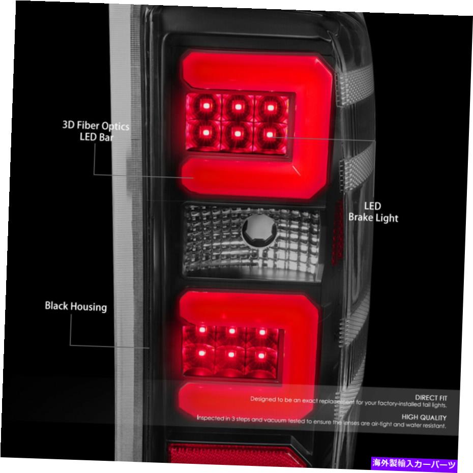 USテールライト [LED Cチューブバー] 14~19シボーシルバードGMCシエラテールライトブレーキランプブラック [LED C-TUBE BAR]FOR 14-19 CHEVY SILVERADO GMC SIERRA TAIL LIGHT BRAKE LAMP BLACK【並行輸入品】｜Us Custom Parts Shop USDM