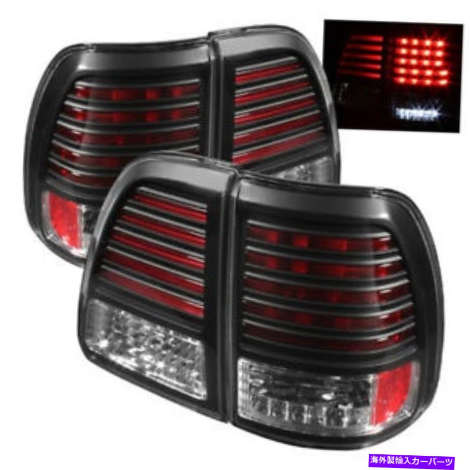 USテールライト トヨタ98-05ランドクルーザーブラックLEDリアテールライトランプセットベーススポーツ Toyota 98-05 Land Cruiser Black LED Rear Tail Lights Lamp Set Base Sport【並行輸入品】|Us Custom Parts Shop USDM