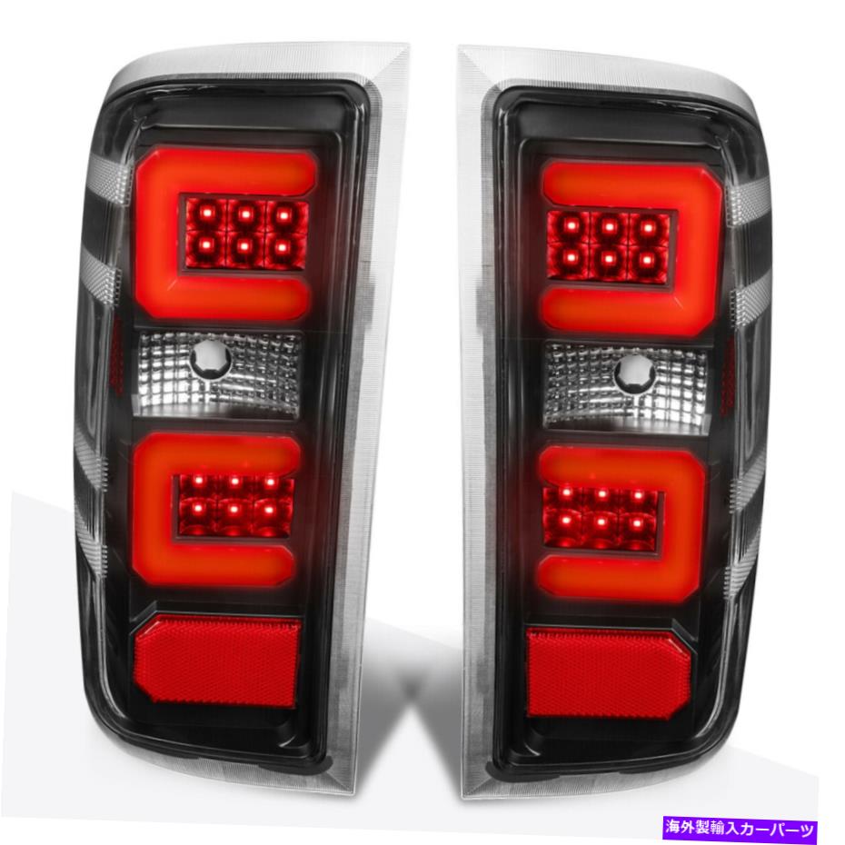 USテールライト 14-19のシボレーSilverado / GMCシエラ3D LEDバーテールライトブレーキ/ストップランプブラック For 14-19 Chevy Silverado/GMC Sierra 3D LED Bar Tail Light Brake/Stop Lamp Black【並行輸入品】