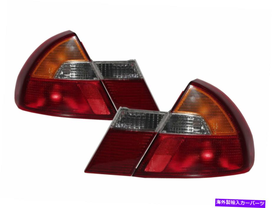 USテールライト 三菱のためのランサーエボリューションEVO 6 1998-2001 4Dクリアテールリアライトレッド LANCER EVOLUTION EVO 6 1998-2001 4D Clear Tail Rear Light Red for Mitsubishi【並行輸入品】