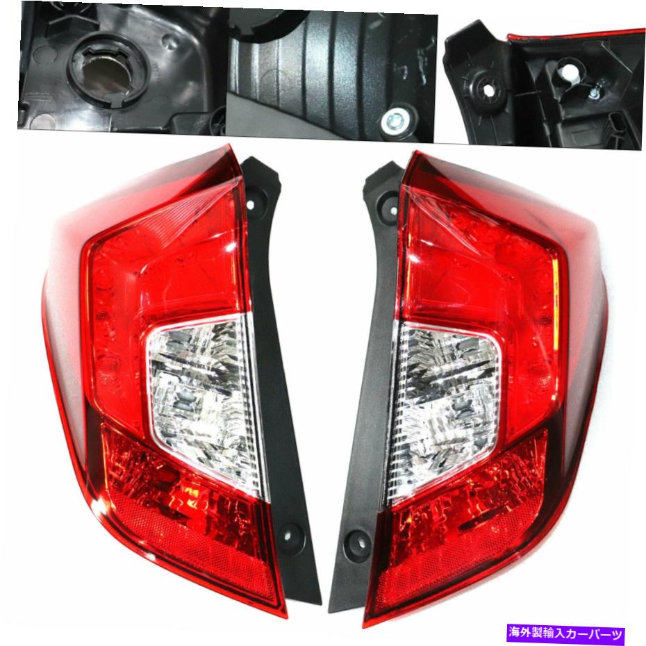 USテールライト 2015-2019ホンダフィットのための左+右のTaillightドライバー＆旅客サイドリアライト Left+Right Taillight Driver & Passenger Side Rear Light For 2015-2019 Honda Fit【並行輸入品】｜Us Custom Parts Shop USDM