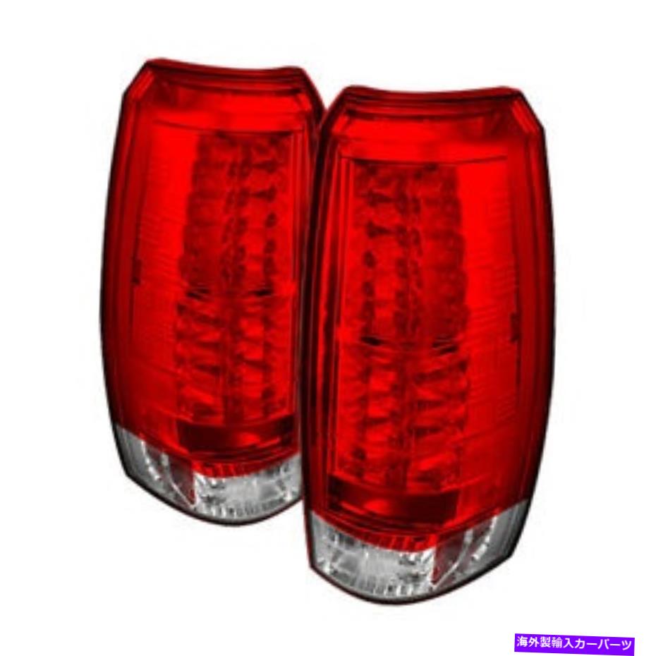 USテールライト シボレー07-13アバランシェ赤クリアLEDリアテールライトセットブレーキランプLS LT LTZ Chevy 07-13 Avalanche Red Clear LED Rear Tail Light Set Brake Lamp LS LT LTZ【並行輸入品】