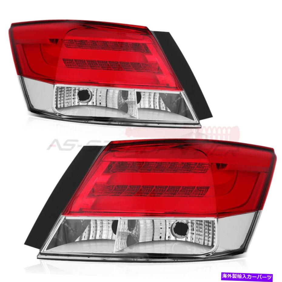 USテールライト 2008-2013ホンダアコードペアレッドクリアテールライトLEDリアテールライトランプ For 2008-2013 Honda Accord Pair Red Clear Taillight LED Rear Tail Lights Lamp【並行輸入品】|Us Custom Parts Shop USDM