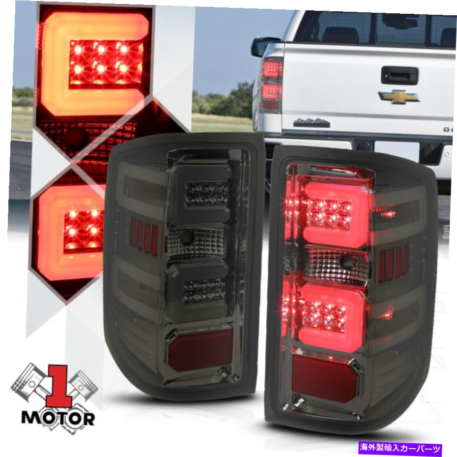 USテールライト クロム/スモーク*トロンLEDバー* 14-19のための3DチューブテールライトランプSilverado / Sierra Chrome/Smoked *Tron LED Bar* 3D Tube Tail Light Lamp for 14-19 Silverado/Sierra【並行輸入品】|Us Custom Parts Shop USDM