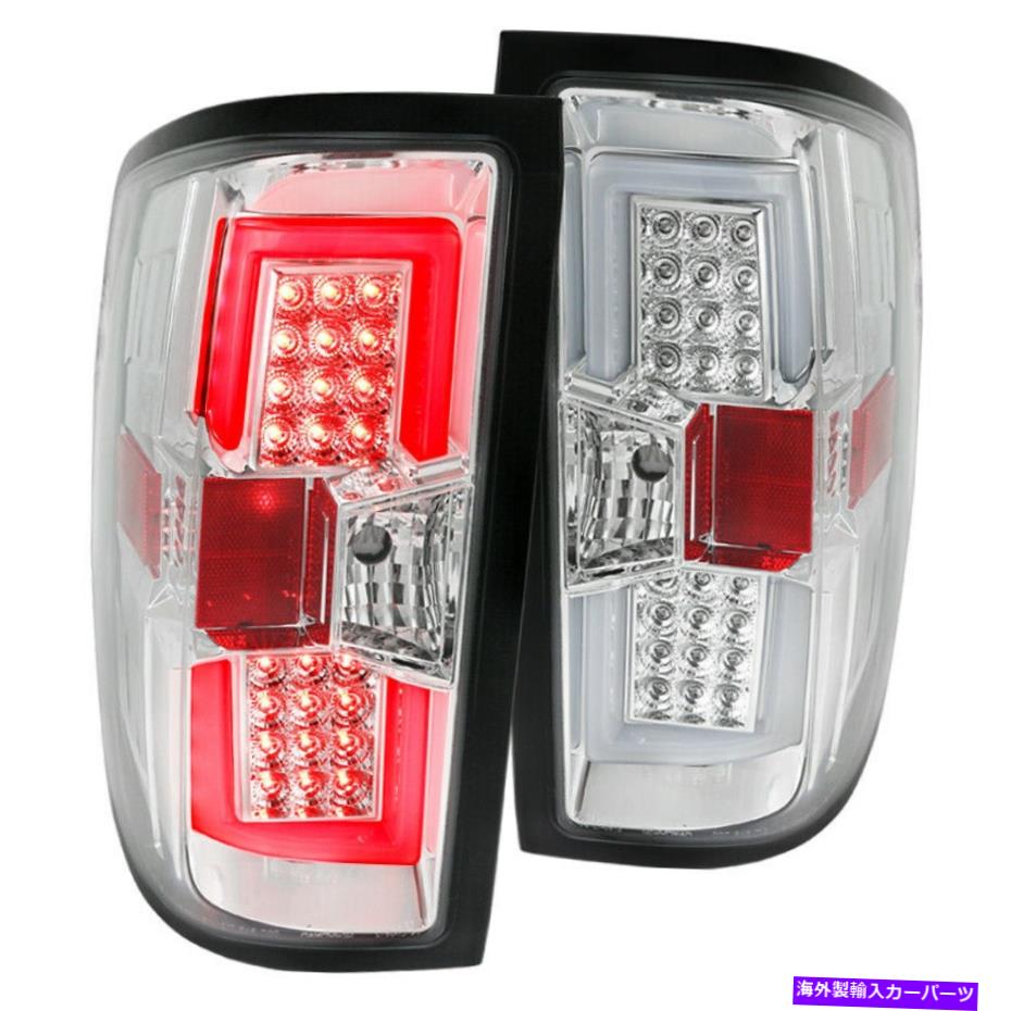 USテールライト Chevy Silverado GMCシエラクロームリアブレーキLEDテールライトW / LEDライトバー For Chevy Silverado GMC Sierra Chrome Rear Brake LED Tail Lights w/LED Light Bar【並行輸入品】｜Us Custom Parts Shop USDM