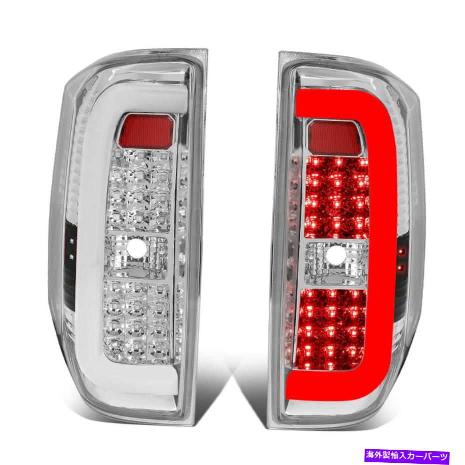 USテールライト （3D LEDライトバー）クロムクリアリアテールブレーキライト14~18トヨタツンドラ (3D LED LIGHT BAR) Chrome Clear Rear Tail Brake Lights for 14-18 Toyota Tundra【並行輸入品】