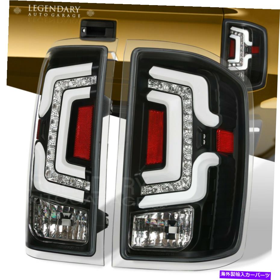 USテールライト リアクリアレンズLEDチューブライトランプセットブラックハウジング14-18シボリーシルバラド Rear Clear Lens LED Tube Lights Lamp Set Black Housing For 14-18 Chevy Silverado【並行輸入品】｜Us Custom Parts Shop USDM