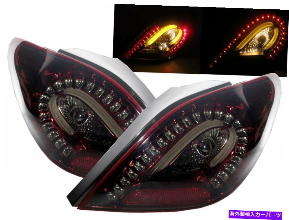 USテールライト 207 2006-2014 LEDバーテールリアライトランプハッチバックV1赤/煙Peugeot 207 2006-2014 LED BAR Tail Rear Light Lamp HATCHBACK V1 RED/SMOKE for PEUGEOT【並行輸入品】